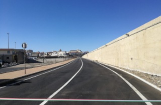 Il tratto di strada inaugurato