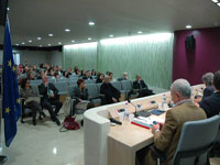 Sala Conferenze Palazzo della Regione.Un momento dei lavori della I Conferenza regionale sulle Tossicodipendenze