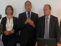 Termoli. Da sinistra nella foto: l'assessore della Provincia di Campobasso Rita Colaci, l'assessore regionale Massimiliano Scarabeo e il presidente della Provincia di Campobasso Rosario De Matteis