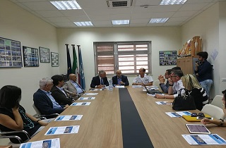 Termoli, Capitaneria di Porto. Un momento della conferenza stampa 