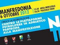 Sabato 6 ottobre manifestazione a Manfredonia contro le piattaforme petrolifere