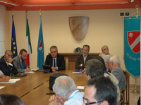 Palazzo della Regione, Sala Giunta. Un momento della riunione