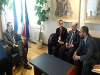  L'ambasciatore dell'Uzbekistan, Ravshan Usmanov, e il presidente della Regione Molise, Paolo di Laura Frattura