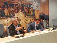 Da destra: il presidente Paolo di Laura Frattura e l'assessore alla politiche occupazionali Michele Petraroia