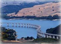 Il Viadotto del  Liscione, su cui l'Anas sta effettuando le operazioni di verifica 