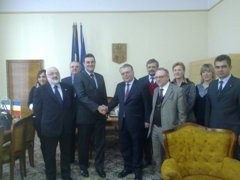 Il Presidente Iorio e la delegazione romena