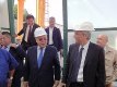 Chiauci. Da sinistra nella foto: i Presidenti Iorio e Chiodi con il casco da lavoro