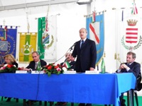 Il Vicepresidente Pietracupa nel corso del suo intervento alla cerimonia commemorativa