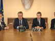Conferenza stampa. Da sinistra nella foto, il Presidente Iorio e il dottor Bianchi del Gruppo Albisetti