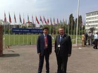 Il Presidente Iorio e, a sinistra nella foto, il suo Consigliere per la Cooperazione europea, Francesco Cocco