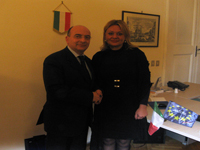 Roma. Il Presidente Picciano con Iva Pavic