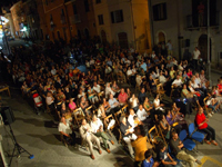 Casacalenda. La piazza del paese dove avvengono le proiezioni