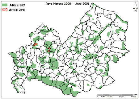 Fig. 1 - pSIC e ZPS proposti a seguito del progetto Bioitaly. 