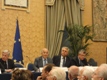 Roma, Sala della Lupa di Palazzo Montecitorio. Iorio (nella foto penultimo a destra) al tavolo della Presidenza