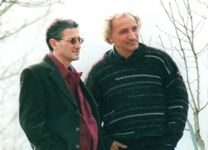 Da sinistra nella foto. Stefano Dallari, altro premiato, con Pierluigi Giorgio, Direttore artistico della manifestazione