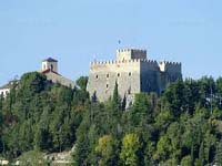 Il Castello Monforte, sulla sommit dell'omonima collina, emblema della citt di Campobasso
