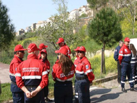 Gruppo di volontari in azione