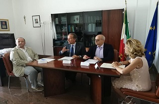 Un momento della conferenza stampa