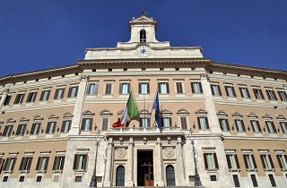 Roma. Palazzo Montecitorio, sede della Camera dei deputati