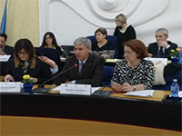 Palazzo Moffa, Aula consiliare. La conferenza stampa del vicepresidente Petraroia