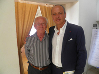 Jelsi. Da sinistra nella foto: lo scrittore Pietro Corsi e il Presidente Pietracupa
