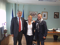 Da sinistra nella foto: il vicepresidente Petraroia con i consiglieri dei Molisani nel Mondo Angela Perrella Curiati e Leo Di Bernardo