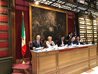 Palazzo Montecitorio, Sala del Mappamondo. L'intervento del presidente Toma