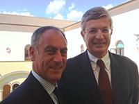 Da sinistra nella foto: il presidente Niro con il commissario Borg