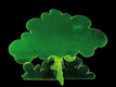 Quercia verde. Uno dei famosi metacrilati realizzati da Gino Marotta negli anni Settanta