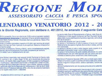 L'attivit venatoria per la caccia alla lepre comune  consentita dal 15 ottobre al 30 novembre 2012