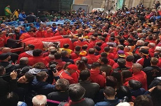 San Martino in Pensilis. Il momento della benedizione.